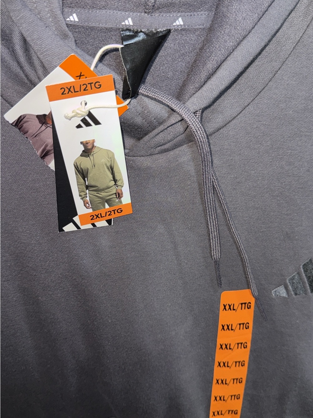 adidas Men's Hoodie Sweatshirt in Charcoal Gray